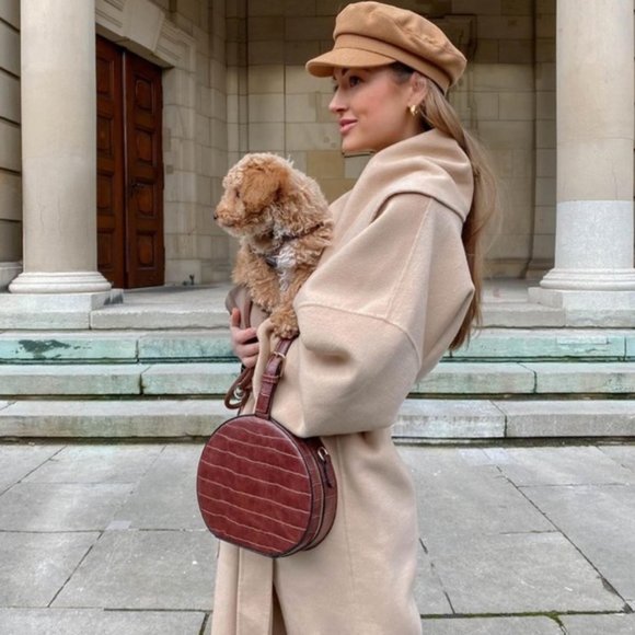 Zara Shawl Collar Belted Wrap Coat - Picture 3 of 12